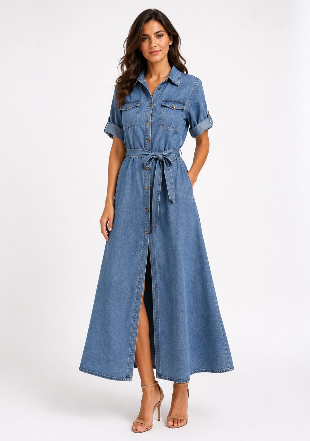 Abito Chemisier Chambray