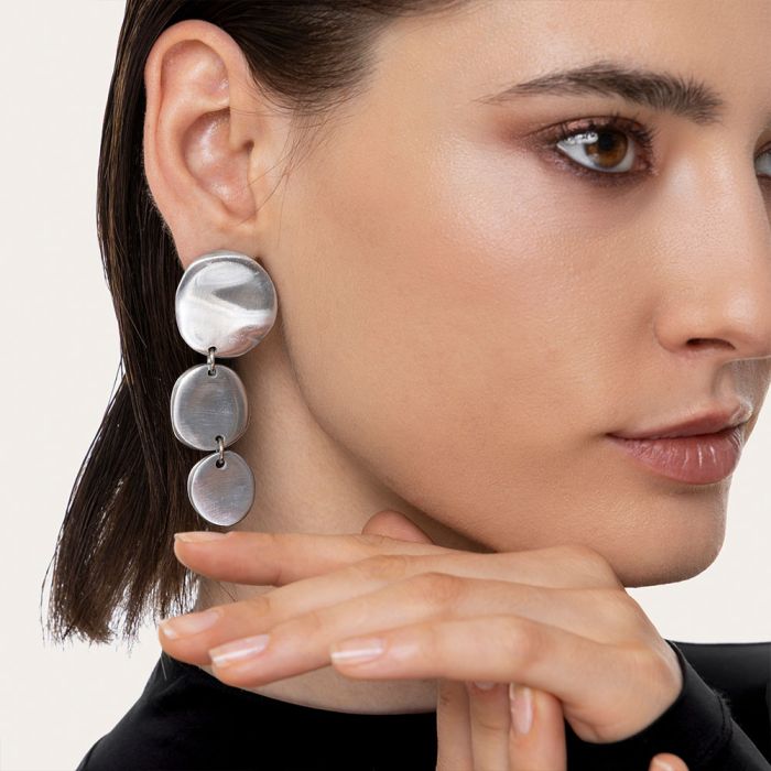 BOUCLES TROIS RONDES PLATES