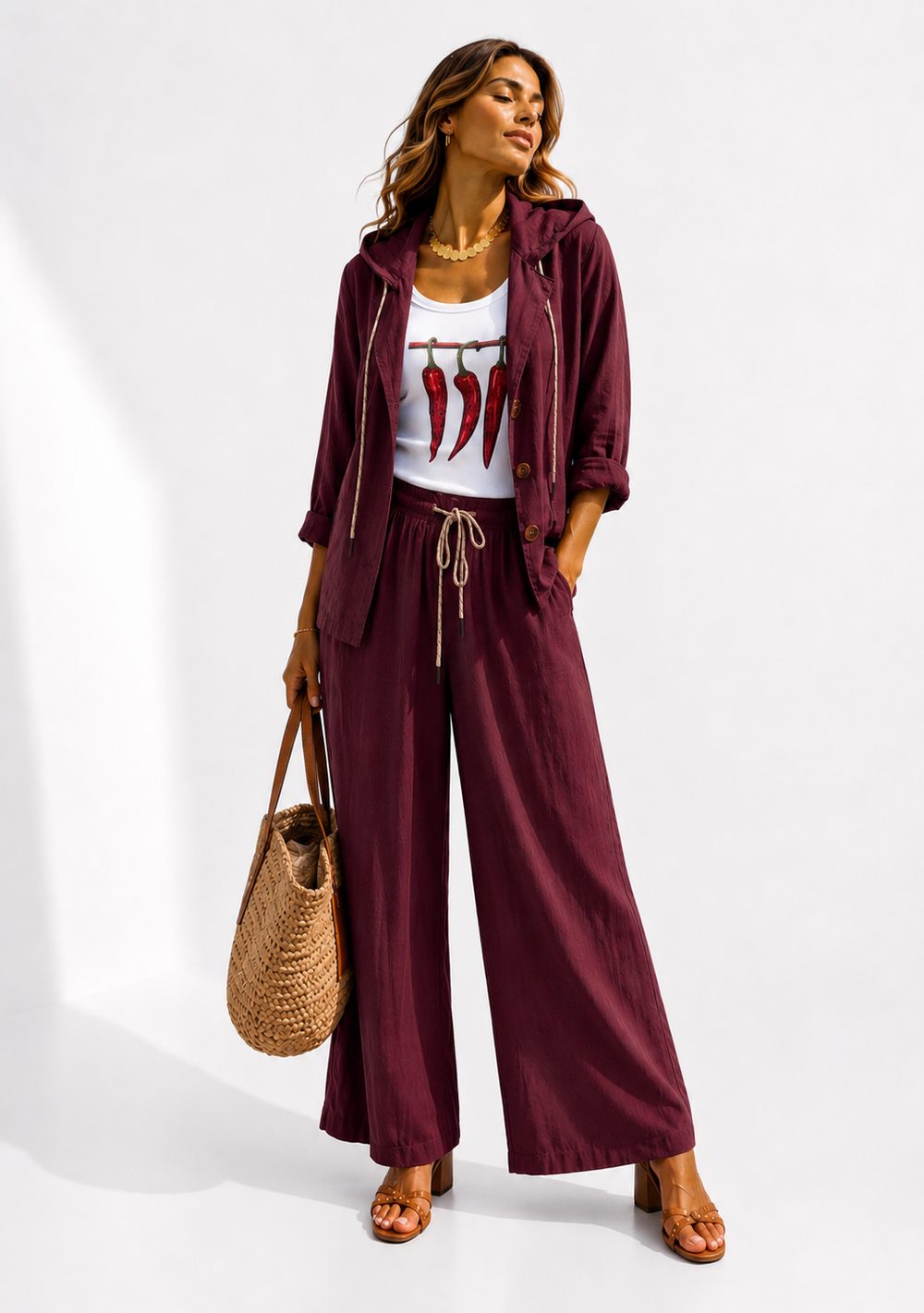 Pantaloni Palazzo Coulisse