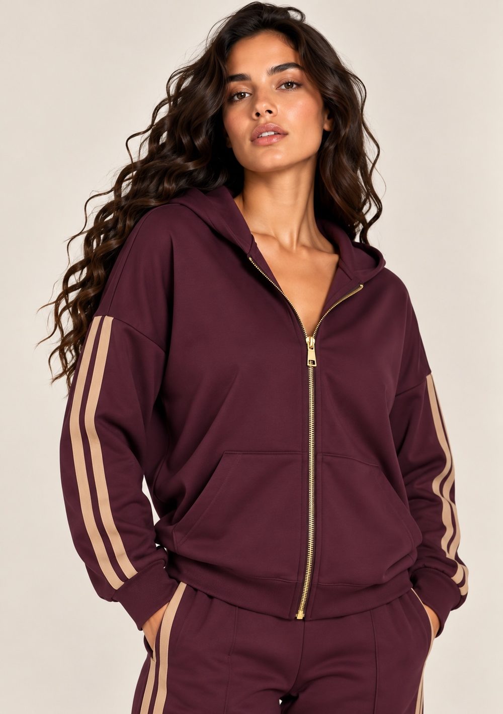 Giacca Zip con Cappuccio