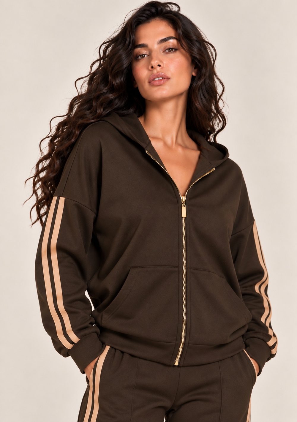 Giacca Zip con Cappuccio
