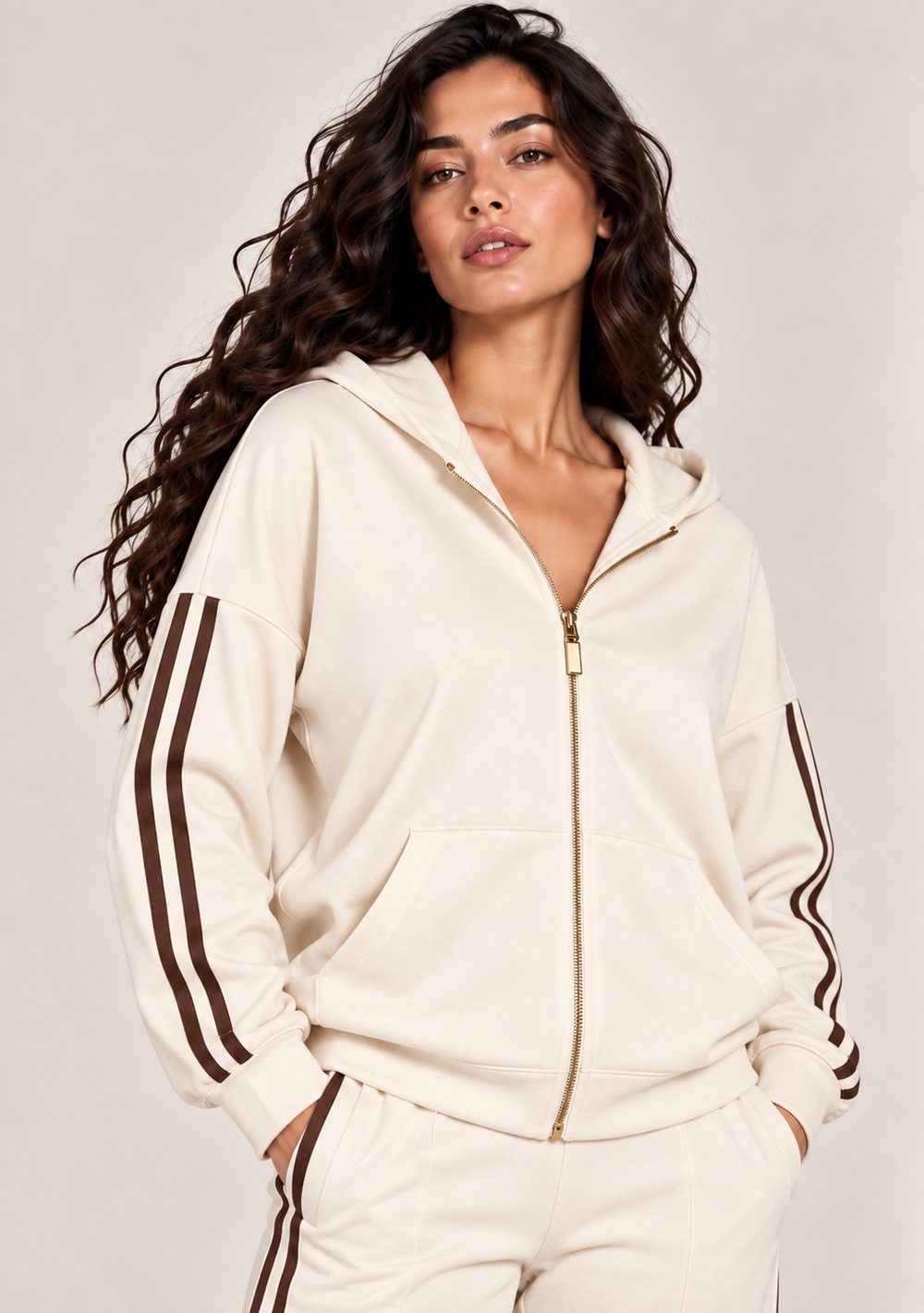 Giacca Zip con Cappuccio