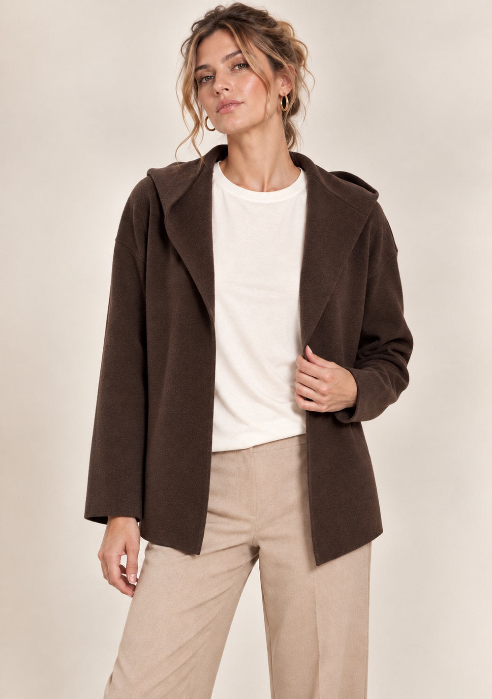 Cardigan con Cappuccio