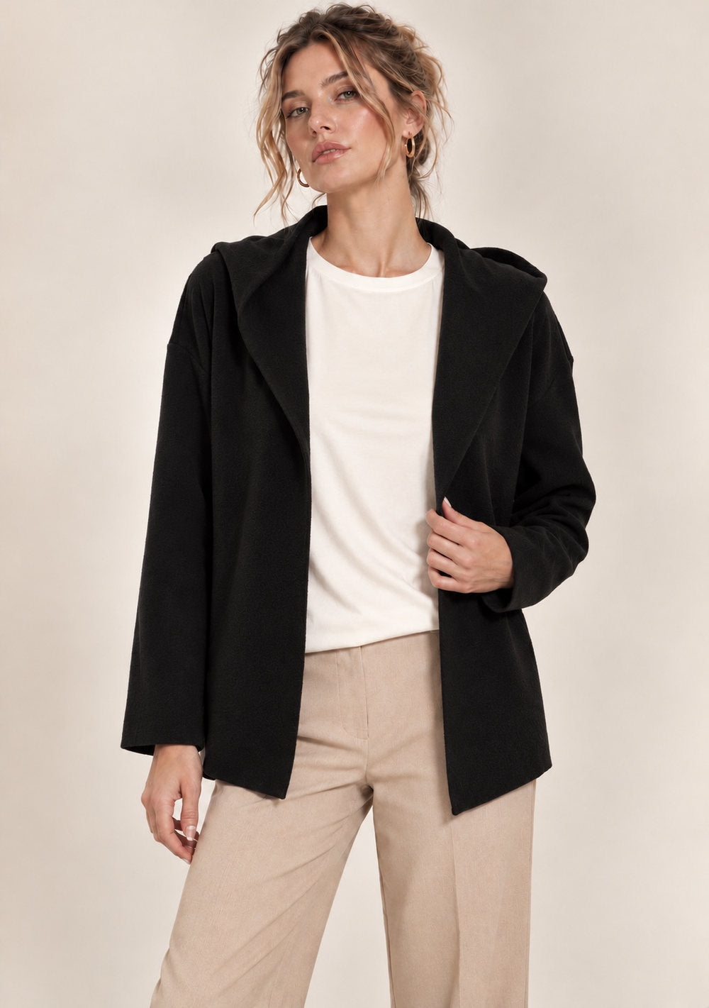 Cardigan con Cappuccio