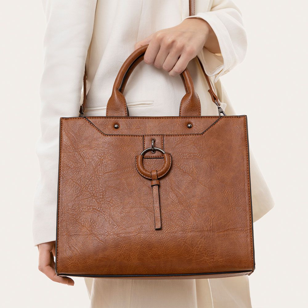 MAXI TOTE BAG BROWN