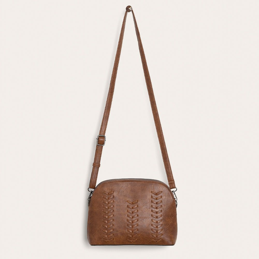 SMALL BOWLING BAG BROWN