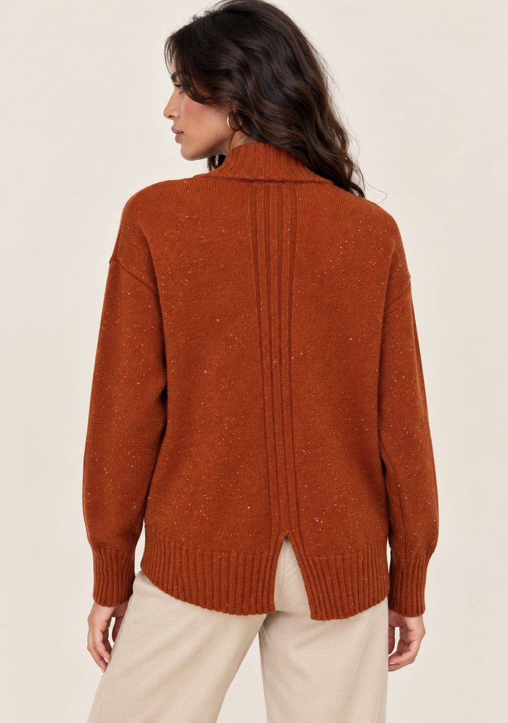 Maglia Scollo a V Paillettes