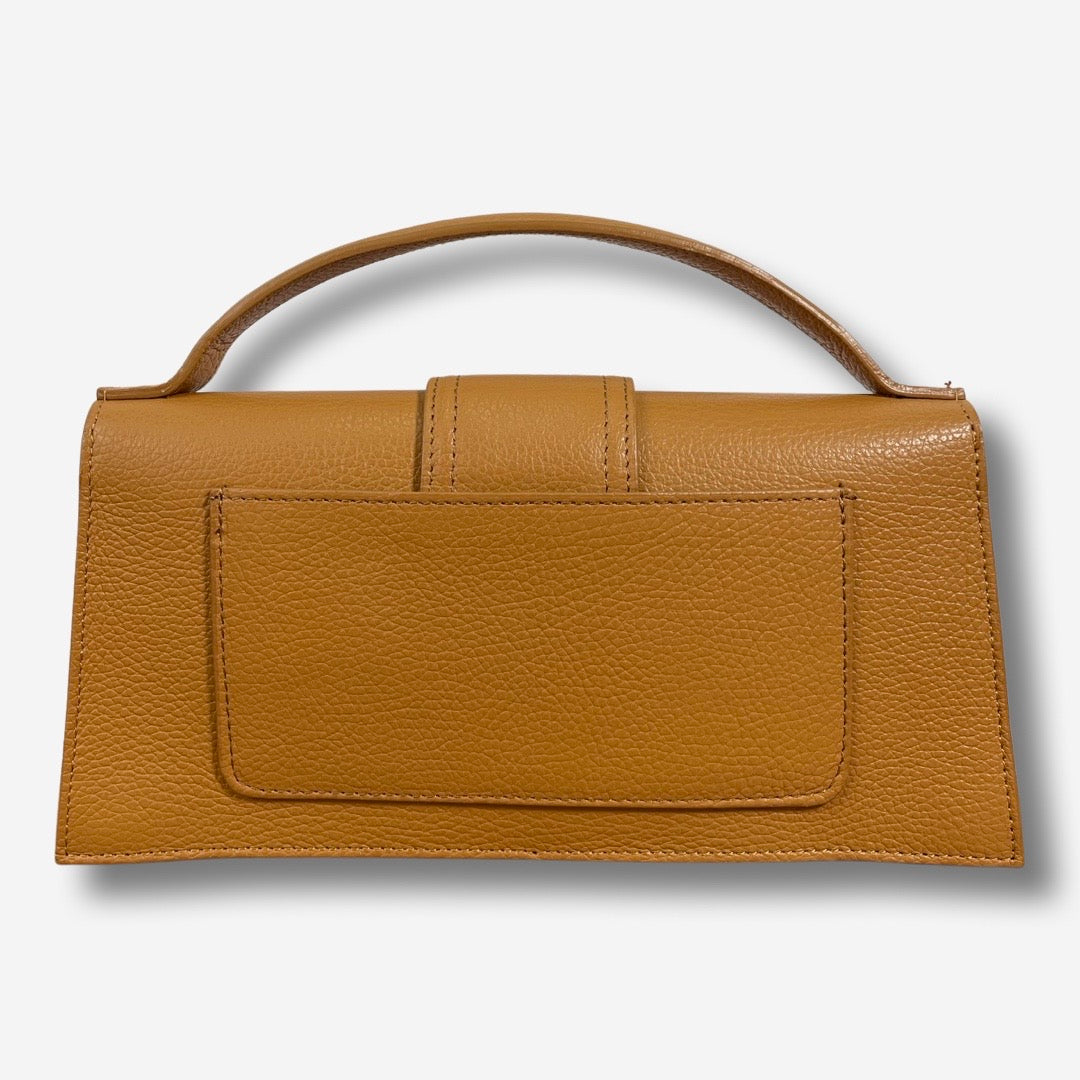 Borsa JASMINE in vera pelle - Cuoio Chiaro