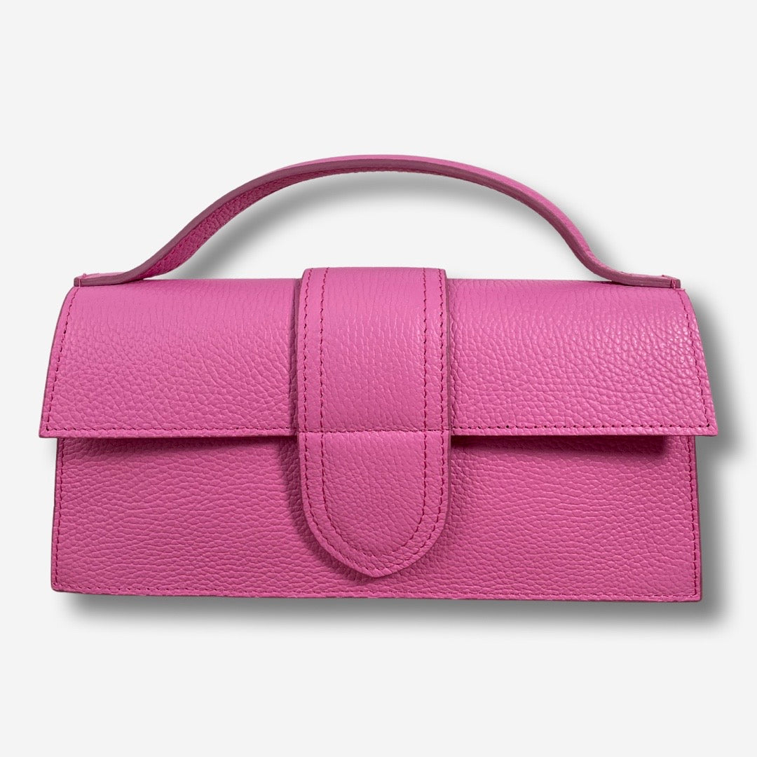 Borsa JASMINE in vera pelle - Rosa Blister