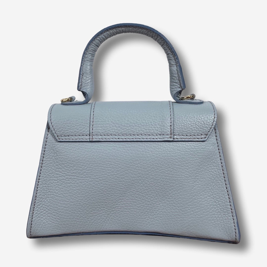 Borsa JULIET in vera pelle - Cielo