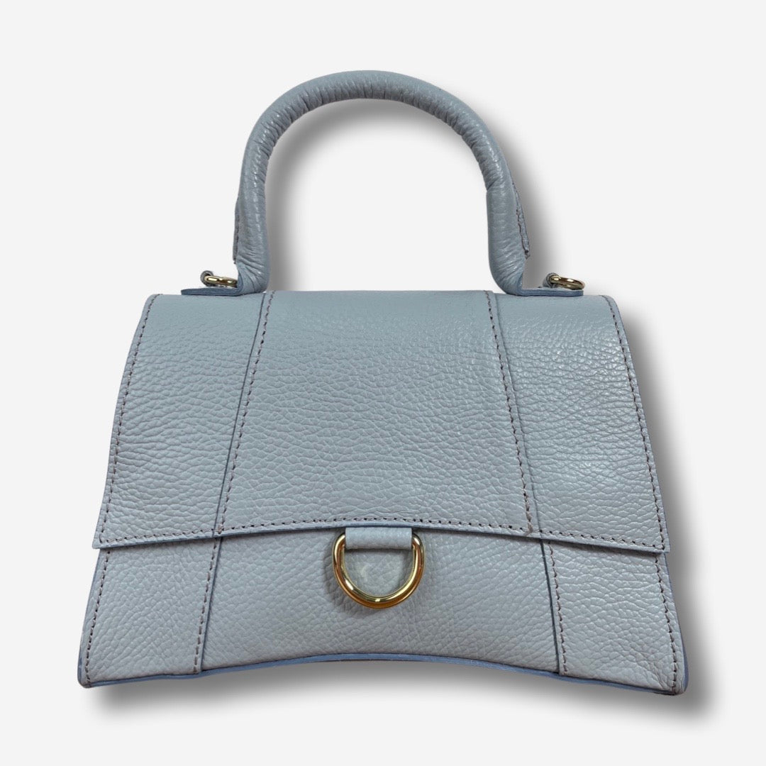 Borsa JULIET in vera pelle - Cielo