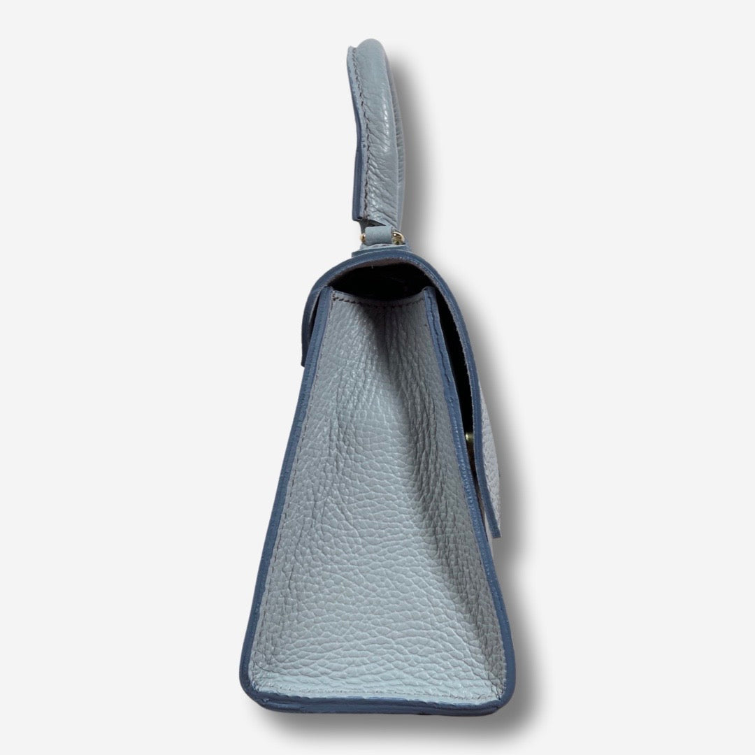 Borsa JULIET in vera pelle - Cielo