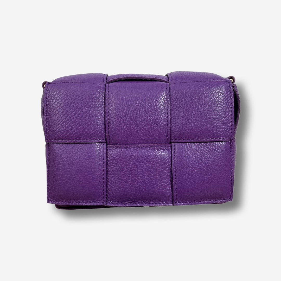 Borsa SHERLIN in vera pelle Viola