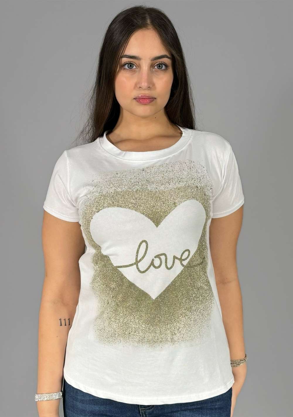 T-Shirt Slim "Cuore Love"
