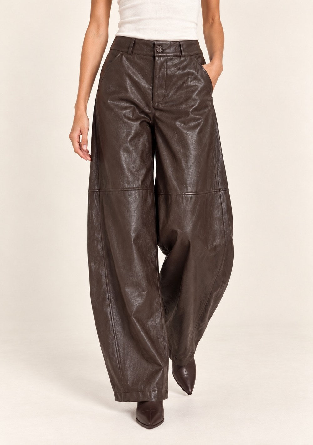 Pantaloni in Ecopelle