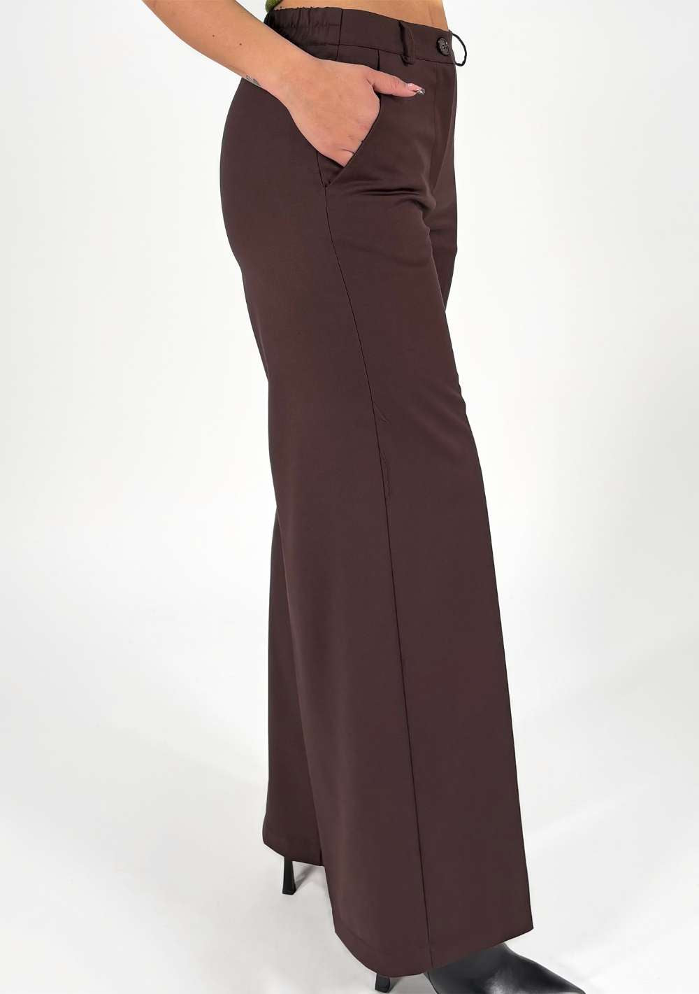 Pantaloni Palazzo con Elastico