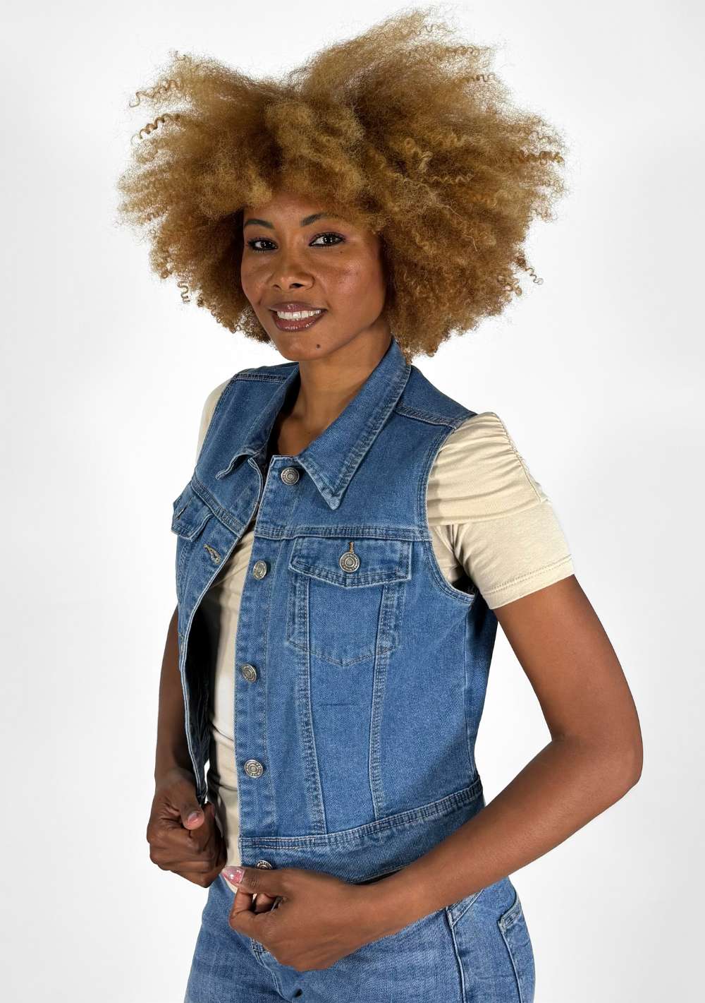 Gilet in Jeans Denim