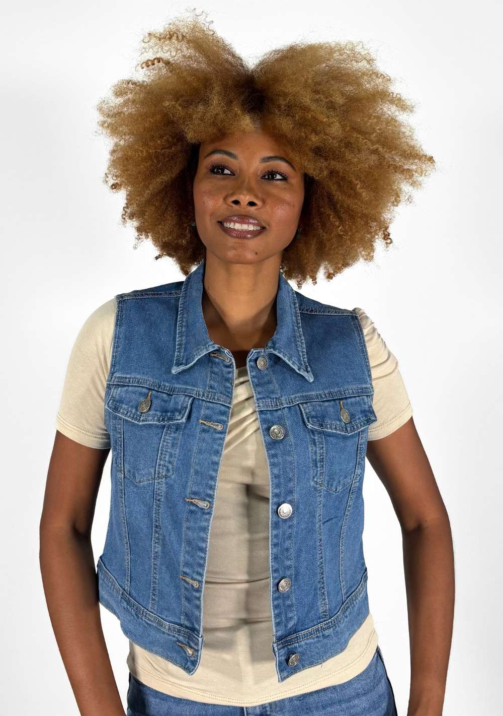 Gilet in Jeans Denim