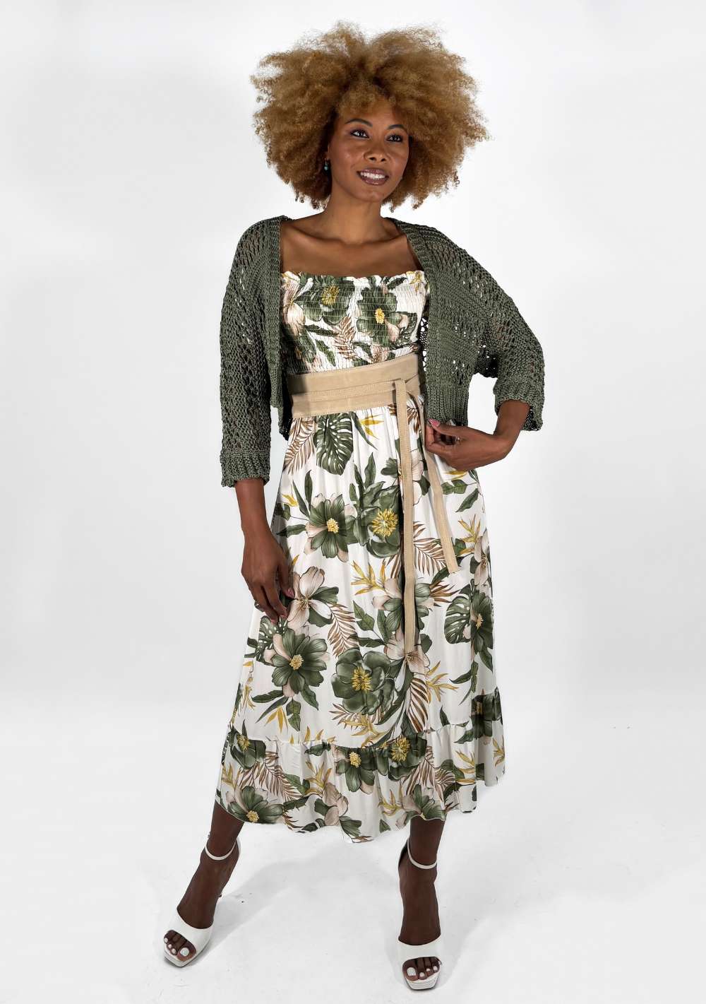 Cardigan Corto Traforato