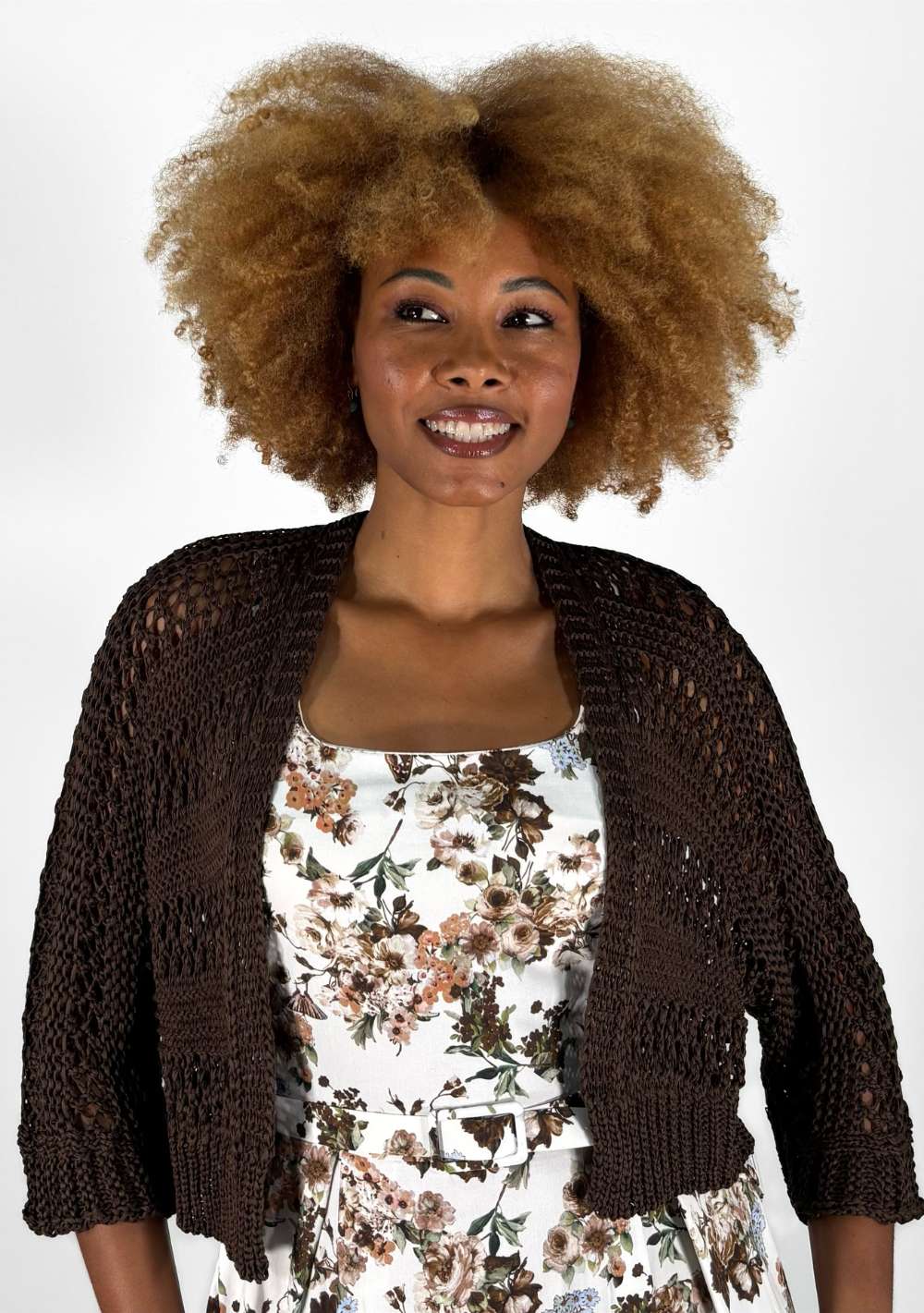 Cardigan Corto Traforato