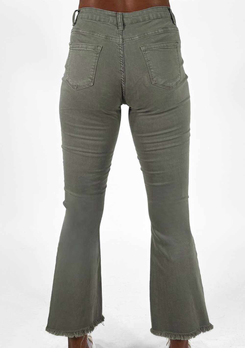 Pantaloni Zampa Sfrangiati