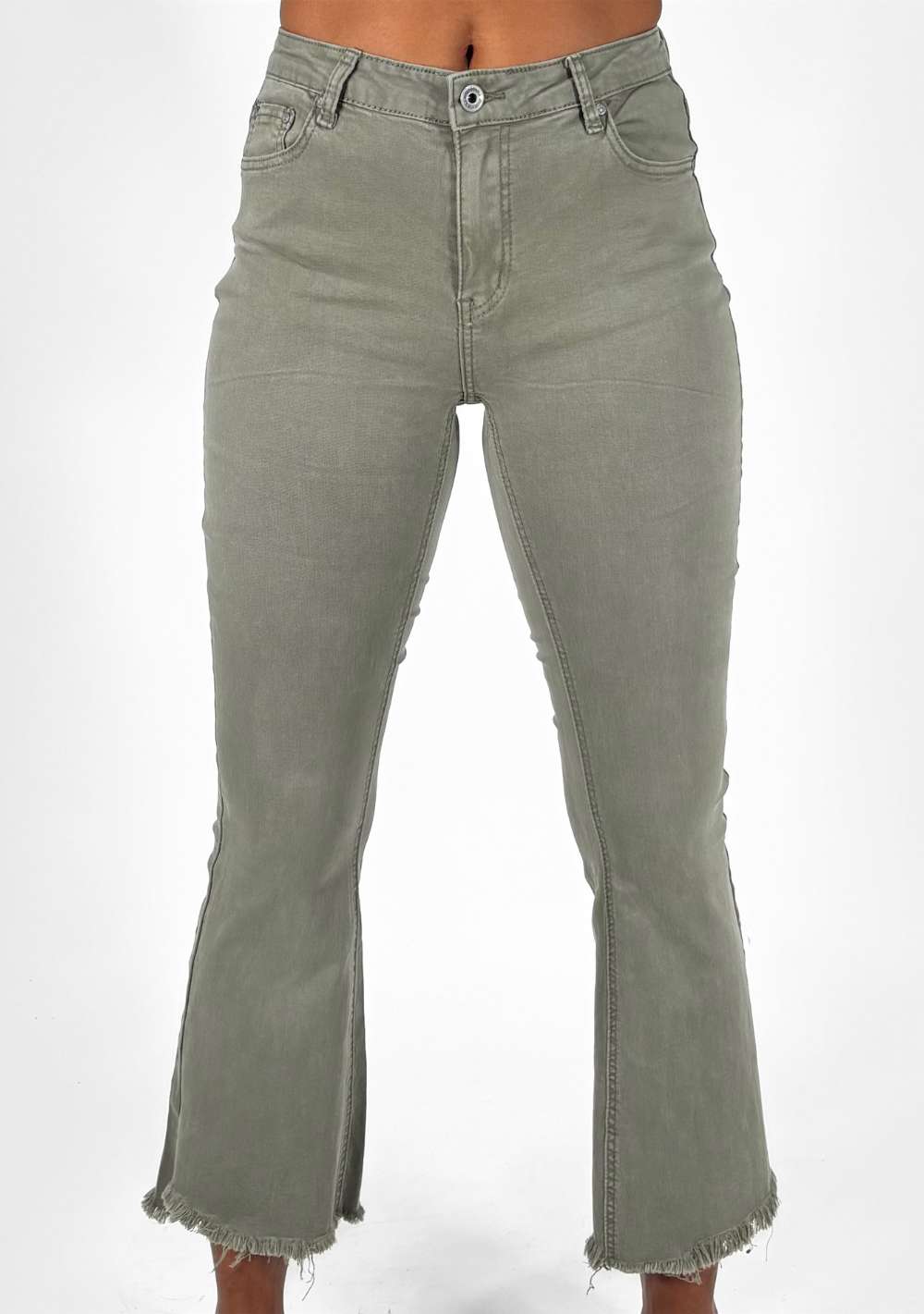 Pantaloni Zampa Sfrangiati