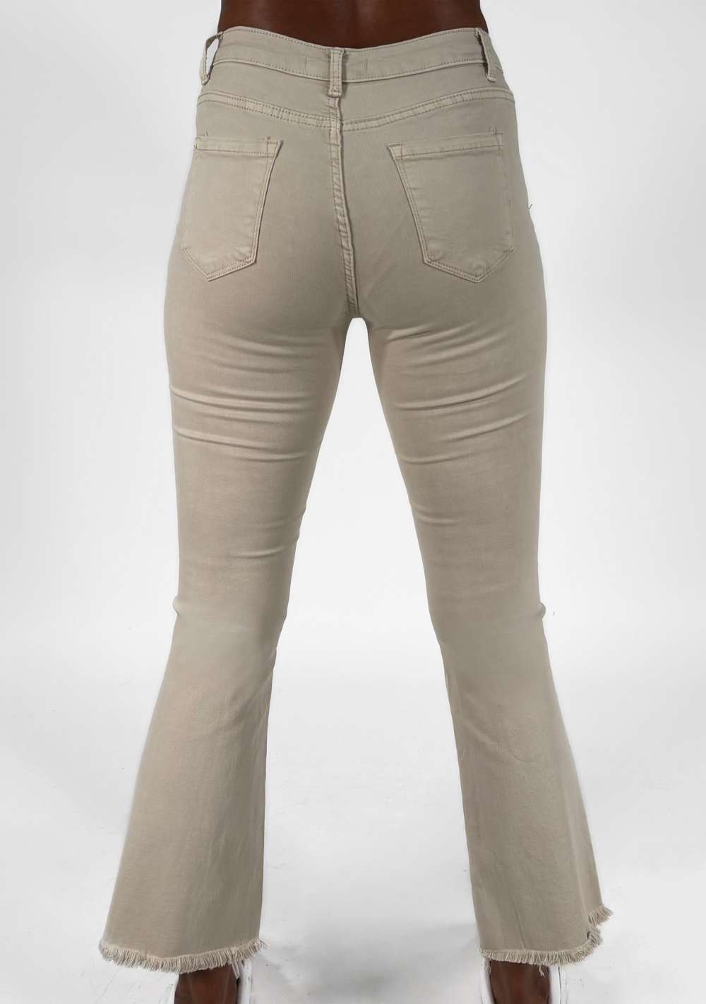 Pantaloni Zampa Sfrangiati