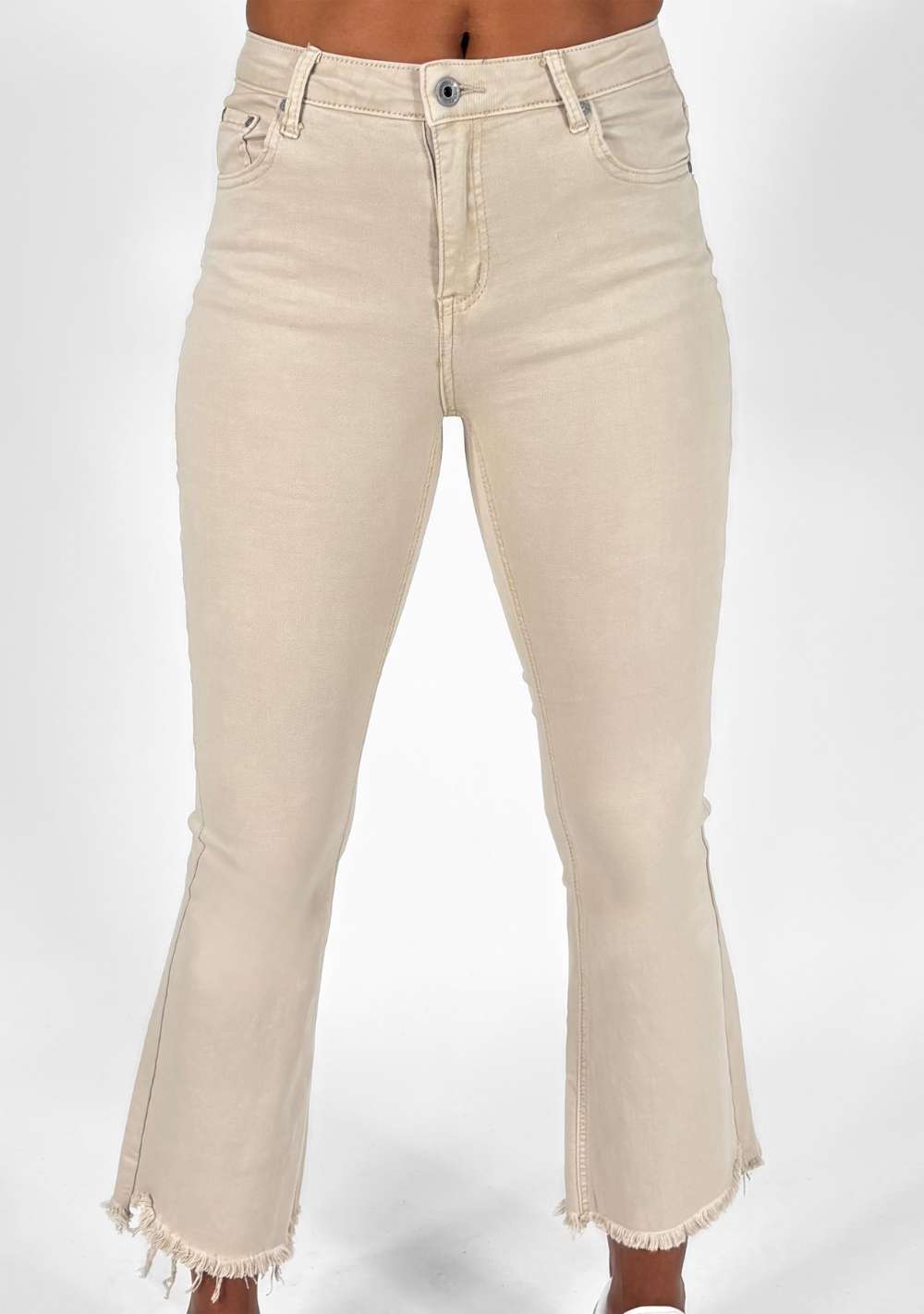 Pantaloni Zampa Sfrangiati