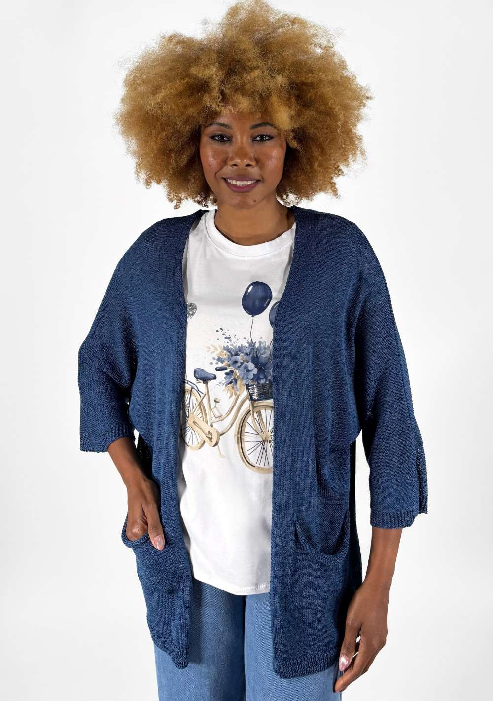 Cardigan con Tasche
