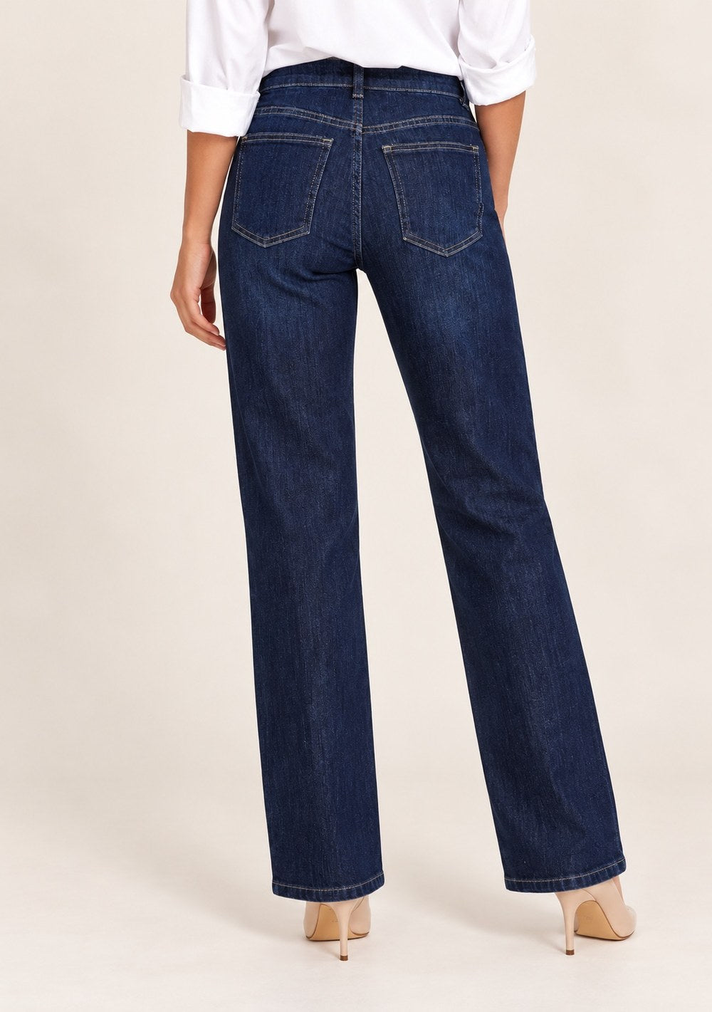 Jeans Straight Leg da donna in colore blu, vista alternativa 2