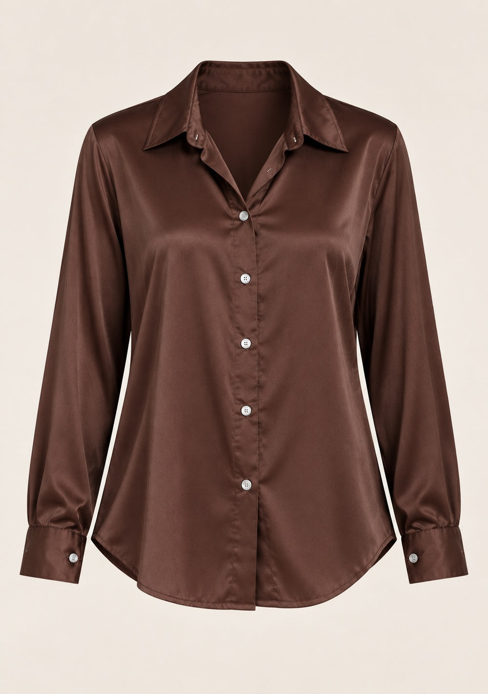 Camicia Satin da donna in colore moro, vista alternativa 4