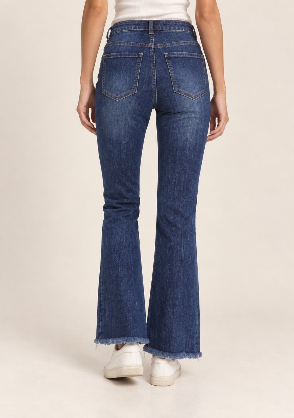 Jeans Zampa Sfrangiato da donna in colore blu, vista alternativa 2