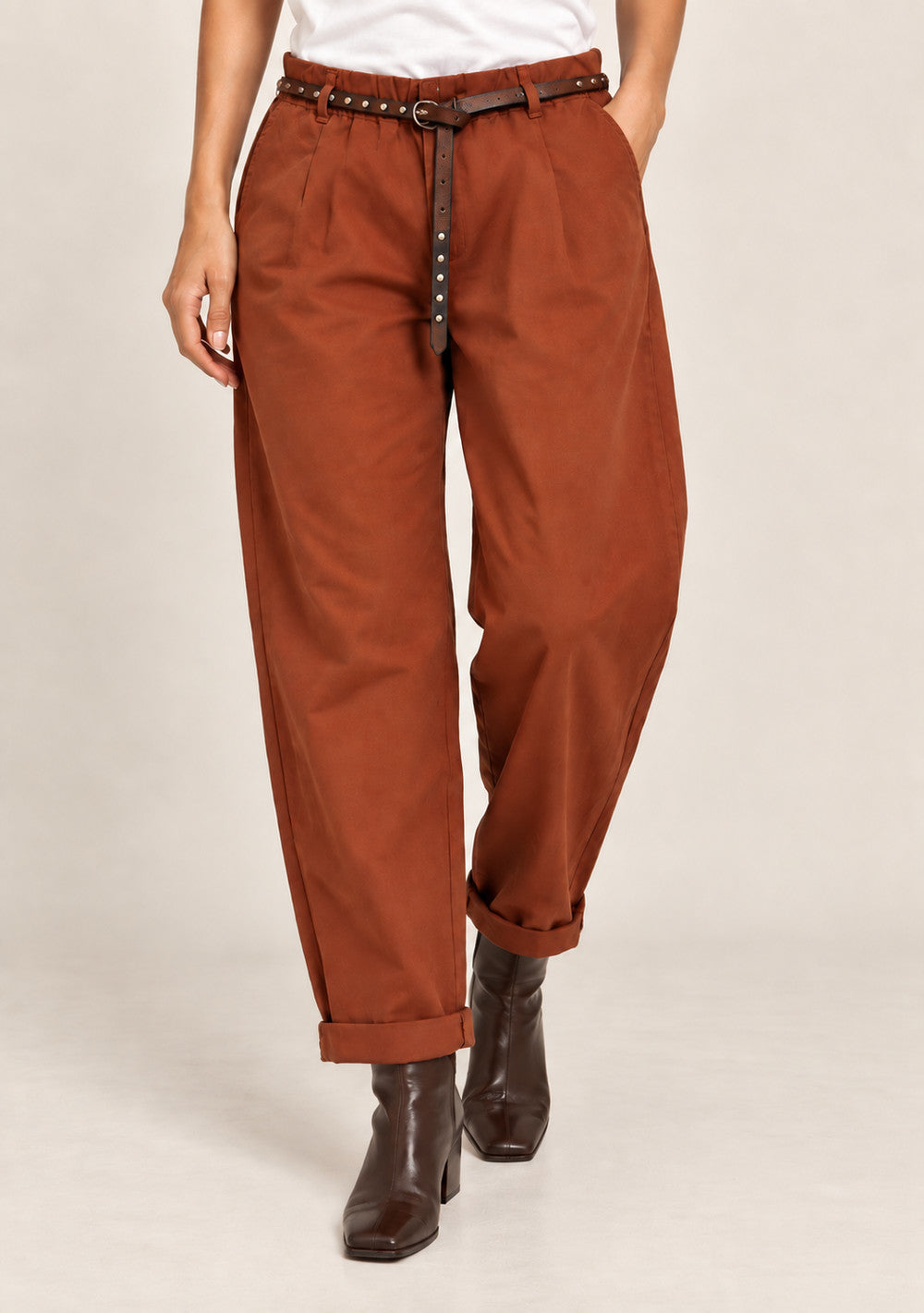 Pantaloni con Risvolto