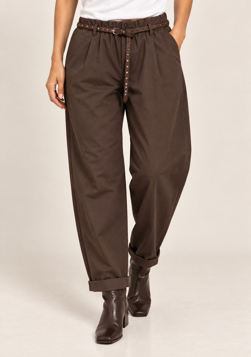 Pantaloni con Risvolto