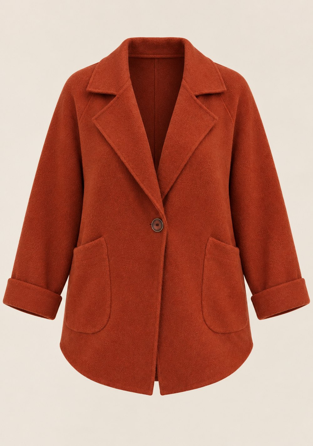 Cardigan Chiusura Ciappa da donna in colore coccio, vista alternativa 4