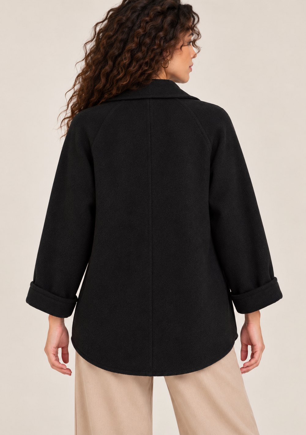 Cardigan Chiusura Ciappa da donna in colore nero, vista alternativa 3