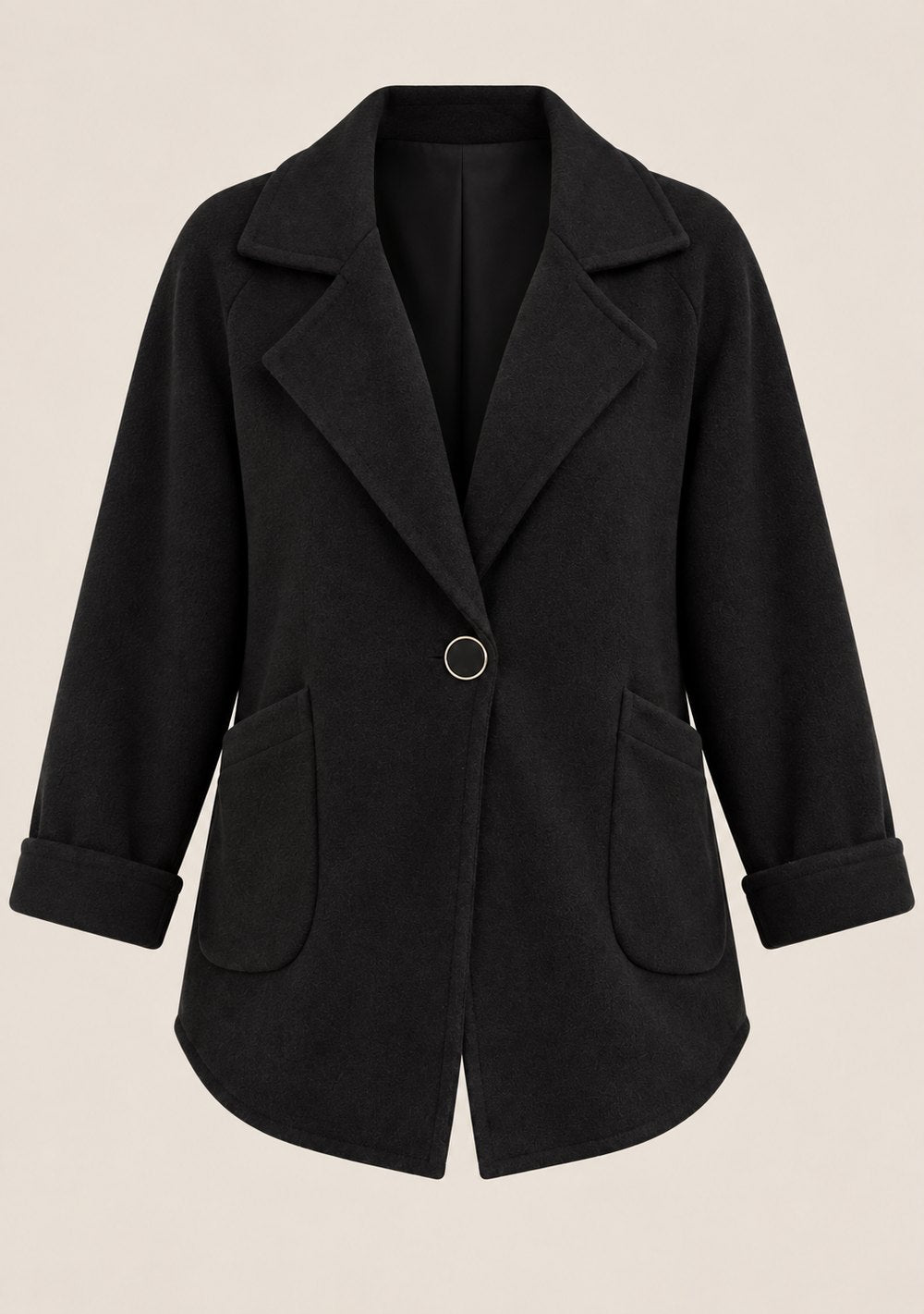 Cardigan Chiusura Ciappa da donna in colore nero, vista alternativa 4