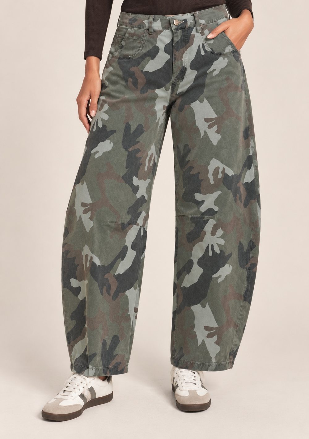 Pantaloni Balloon Mimetici