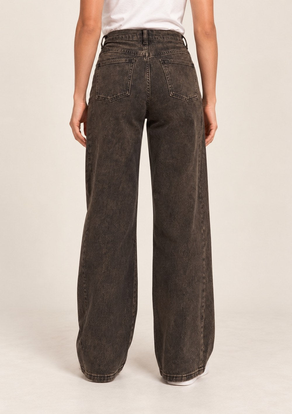 Jeans Palazzo Denim da donna in colore moro, vista alternativa 2
