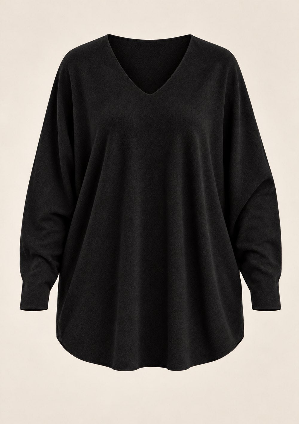 Maglia Scollo a V con Spacchi da donna in colore nero, vista alternativa 4