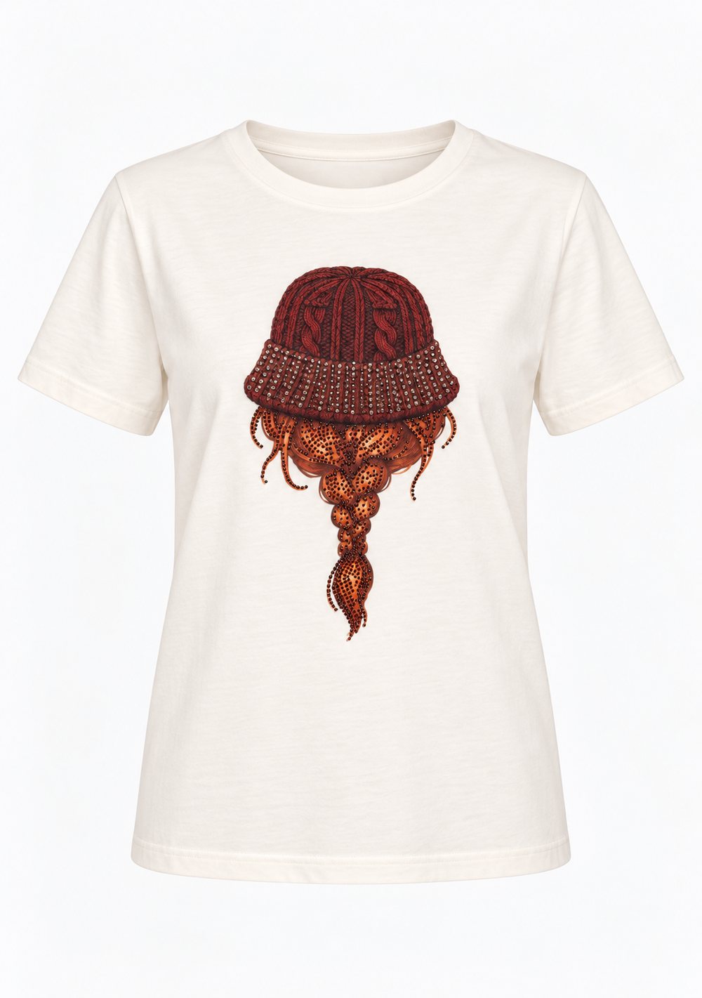 T-Shirt Regular "Berretto Capelli"