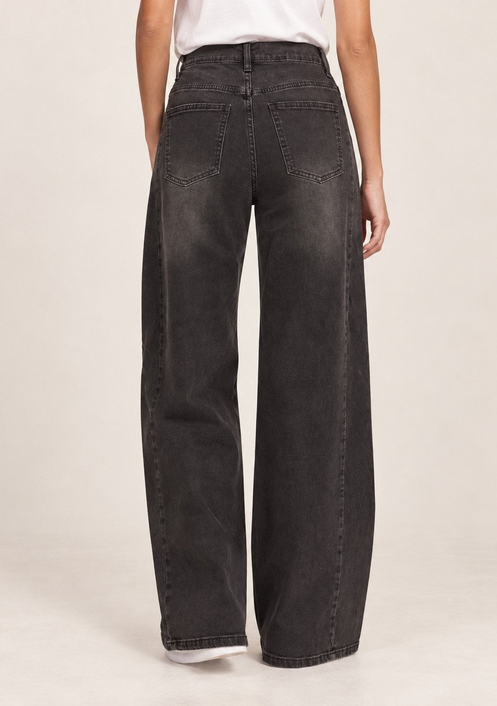 Jeans Palazzo da donna in colore nero, vista alternativa 2