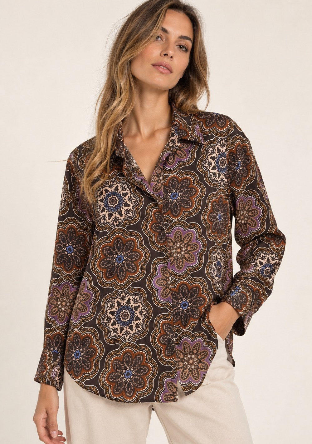 Camicia Satin Fantasia