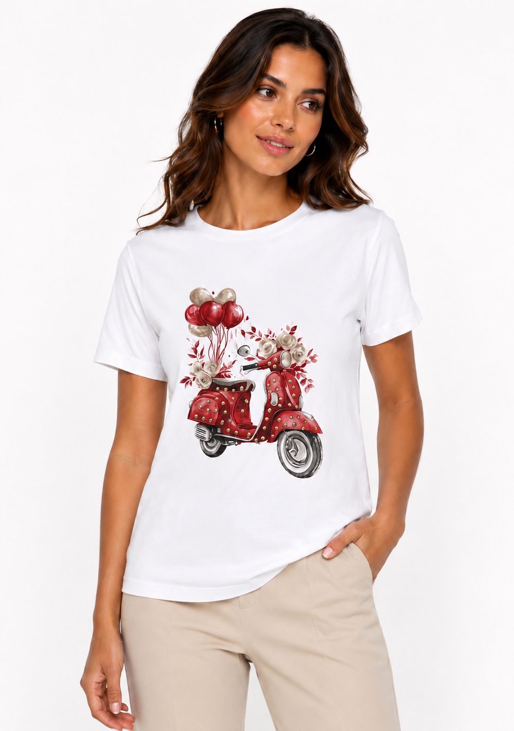 T-Shirt Slim "Vespa Borchie"