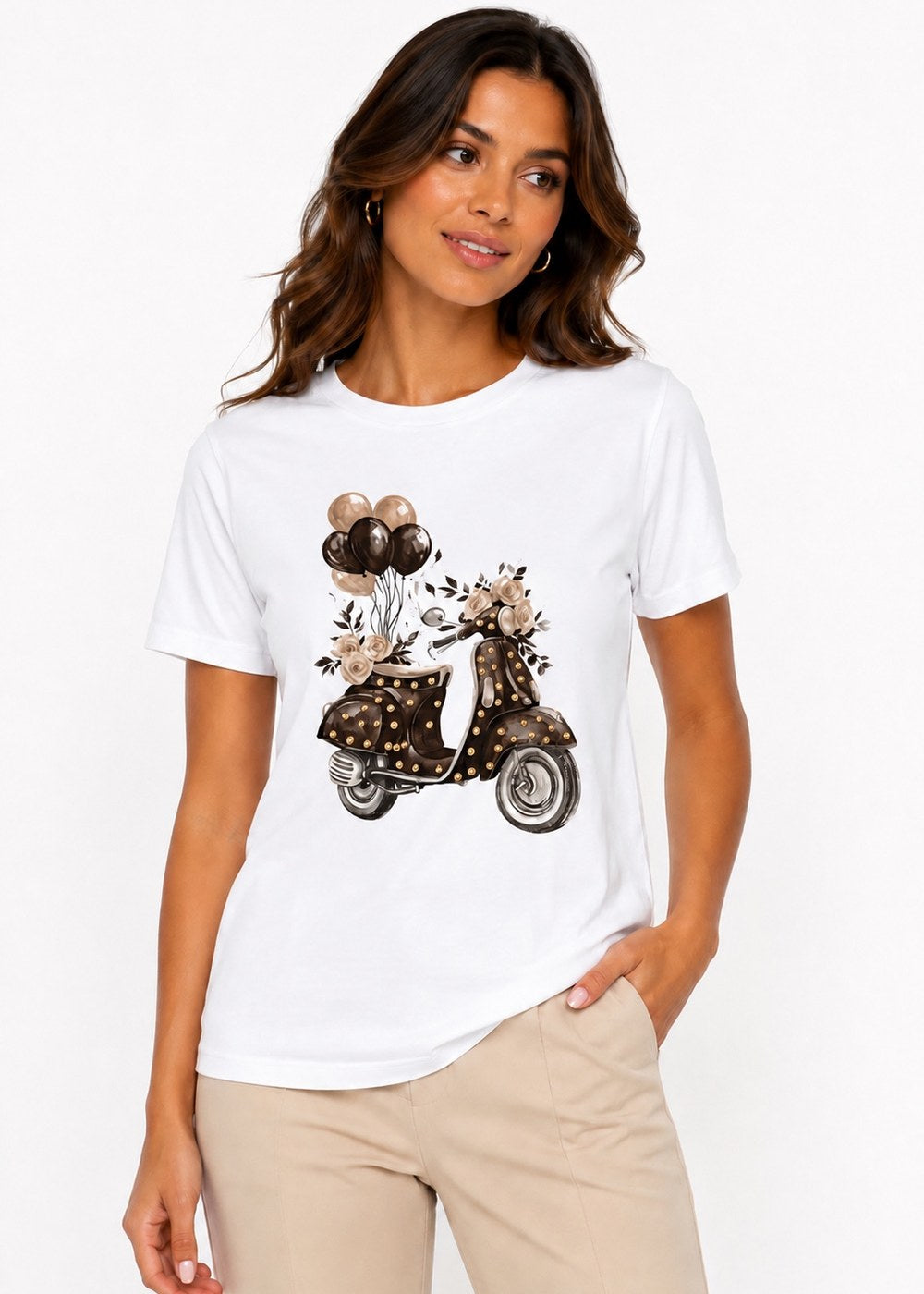 T-Shirt Slim "Vespa Borchie"