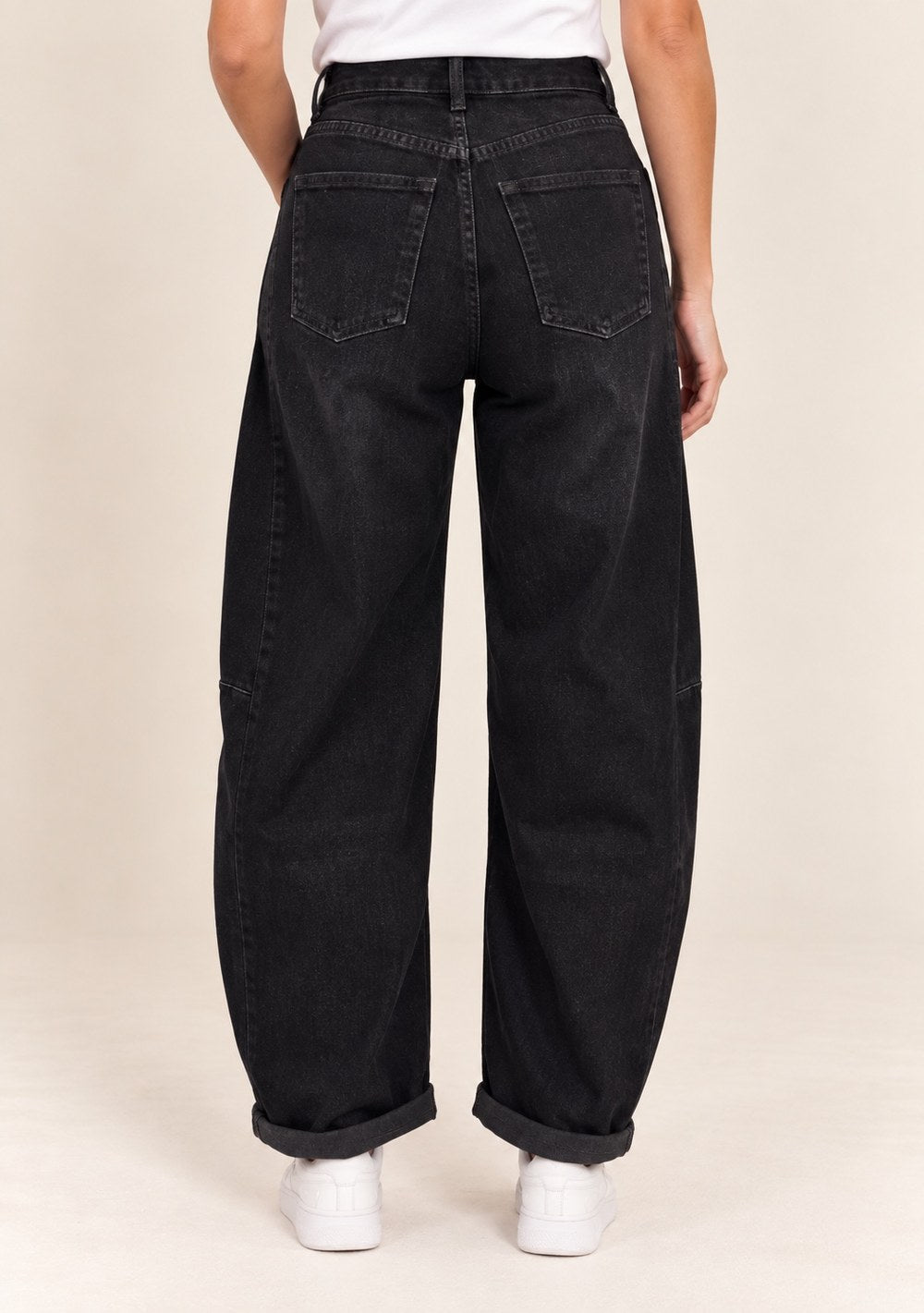 Jeans Balloon da donna in colore nero, vista alternativa 2