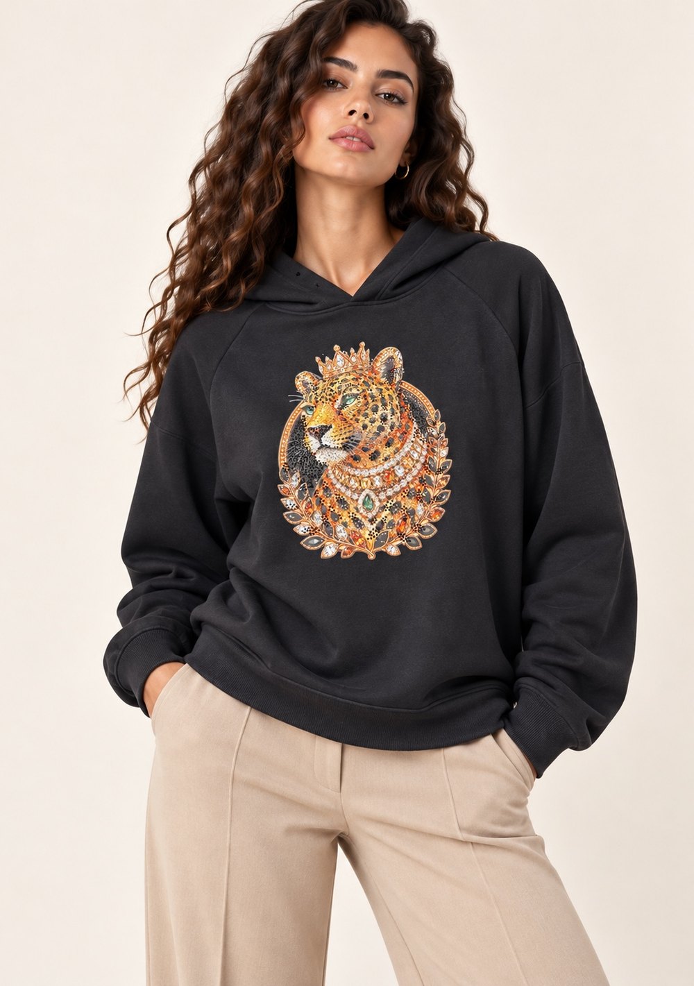 Maglia in Felpa Stampa