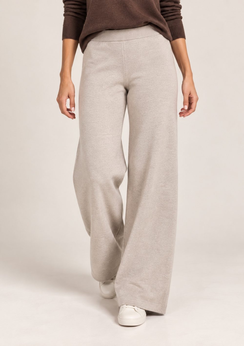 Pantaloni Palazzo da donna in colore beige