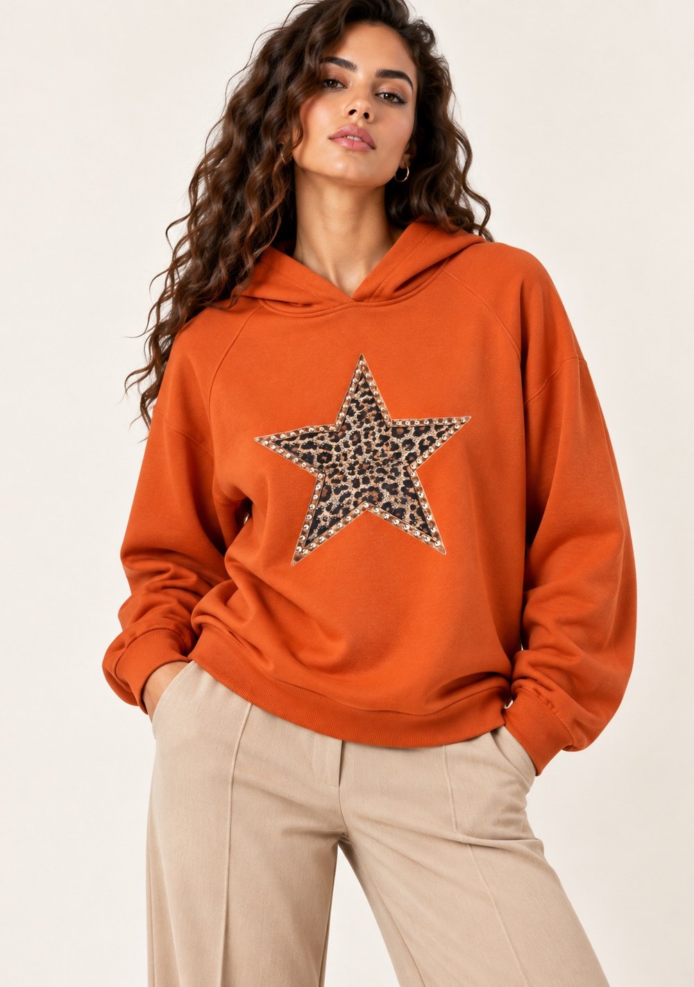 Maglia in Felpa Stampa