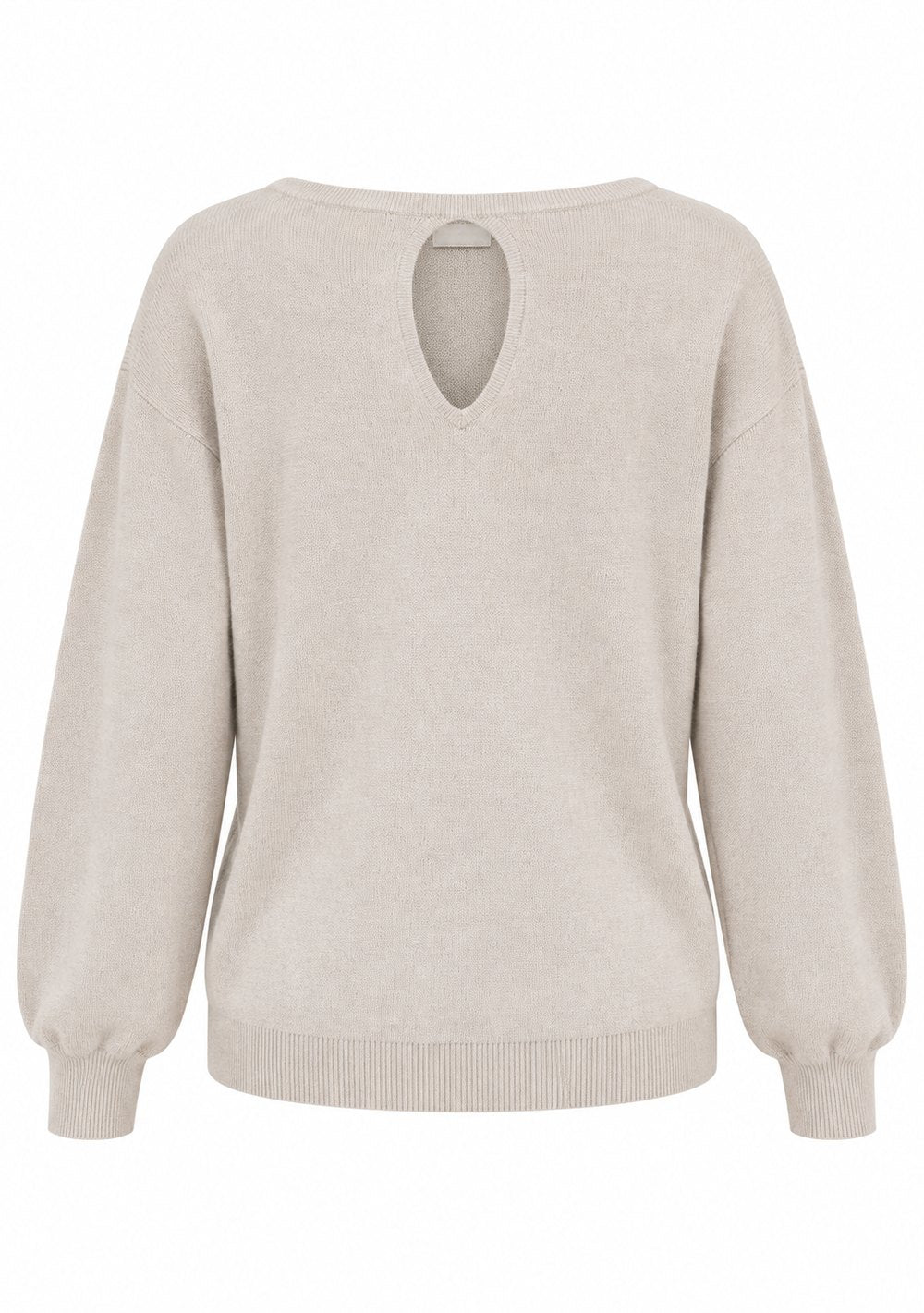 Maglia a Barca con Goccia da donna in colore beige, vista alternativa 4